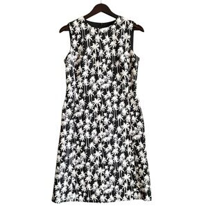 Cynthia Howie Maggie Boutique Palm Tree Print Sleeveless Sheath Dress